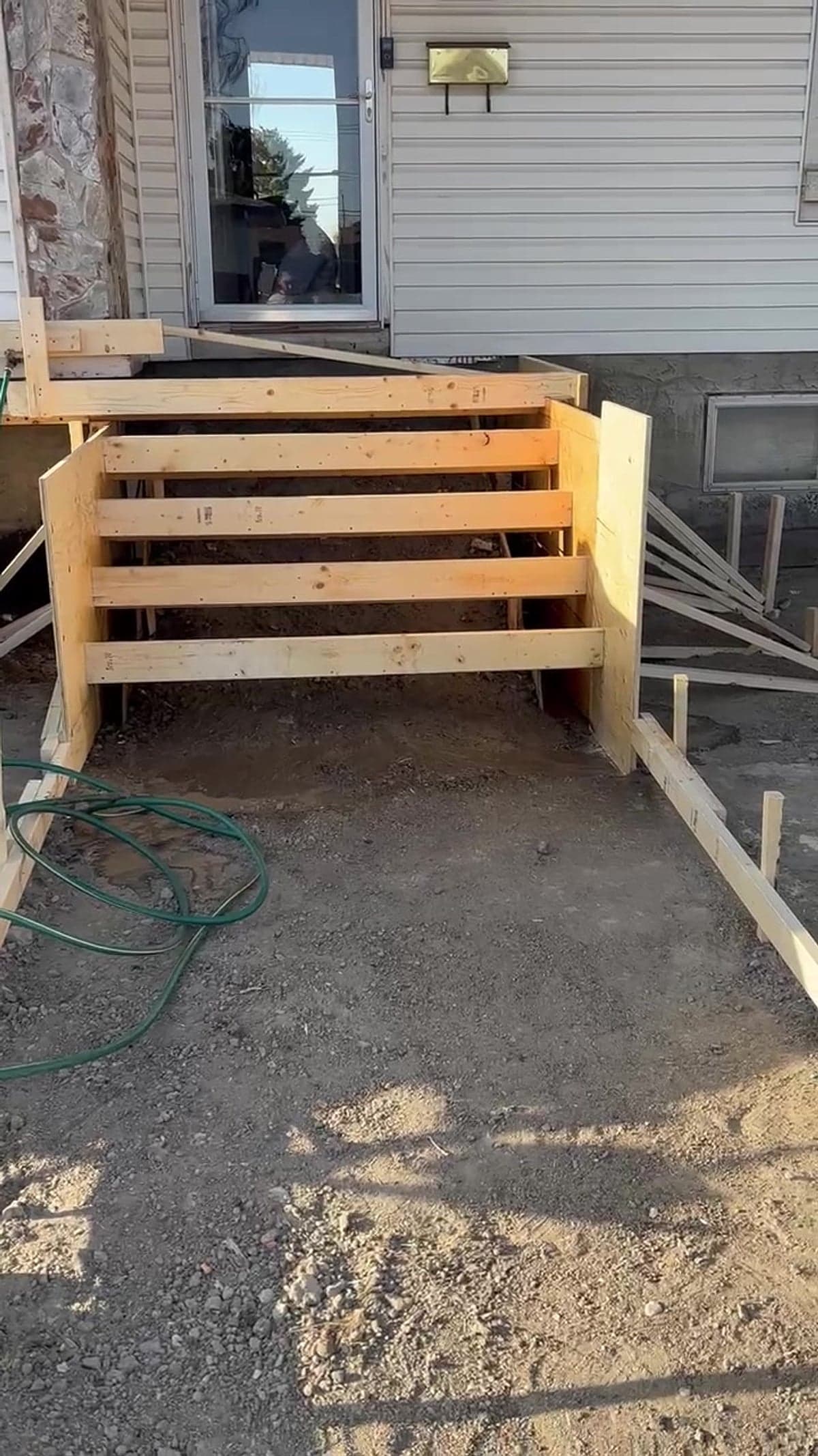 Stamped Driveway & Exposed Aggregate Stairs — photo 3