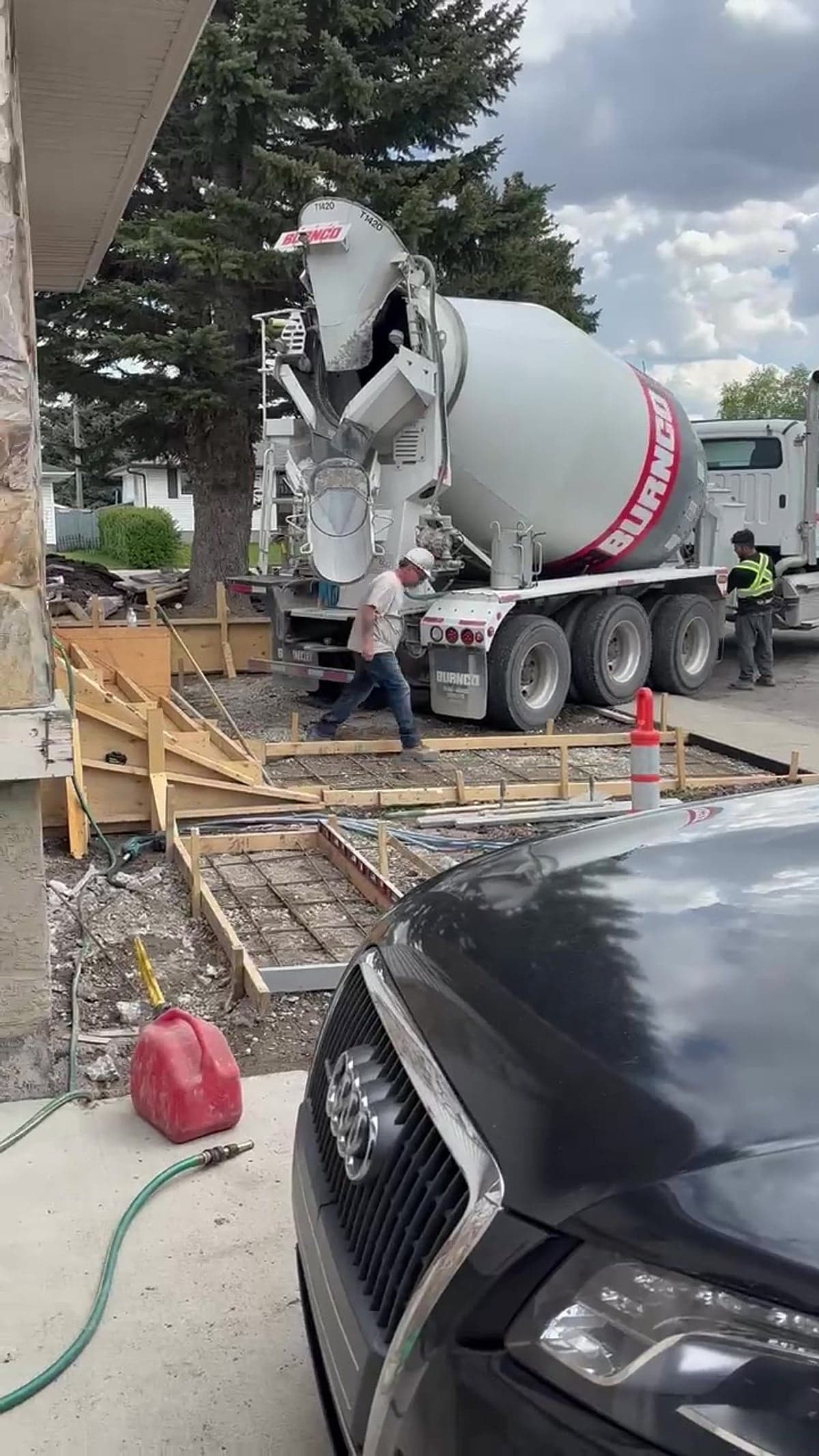 Stamped Driveway & Exposed Aggregate Stairs — photo 6